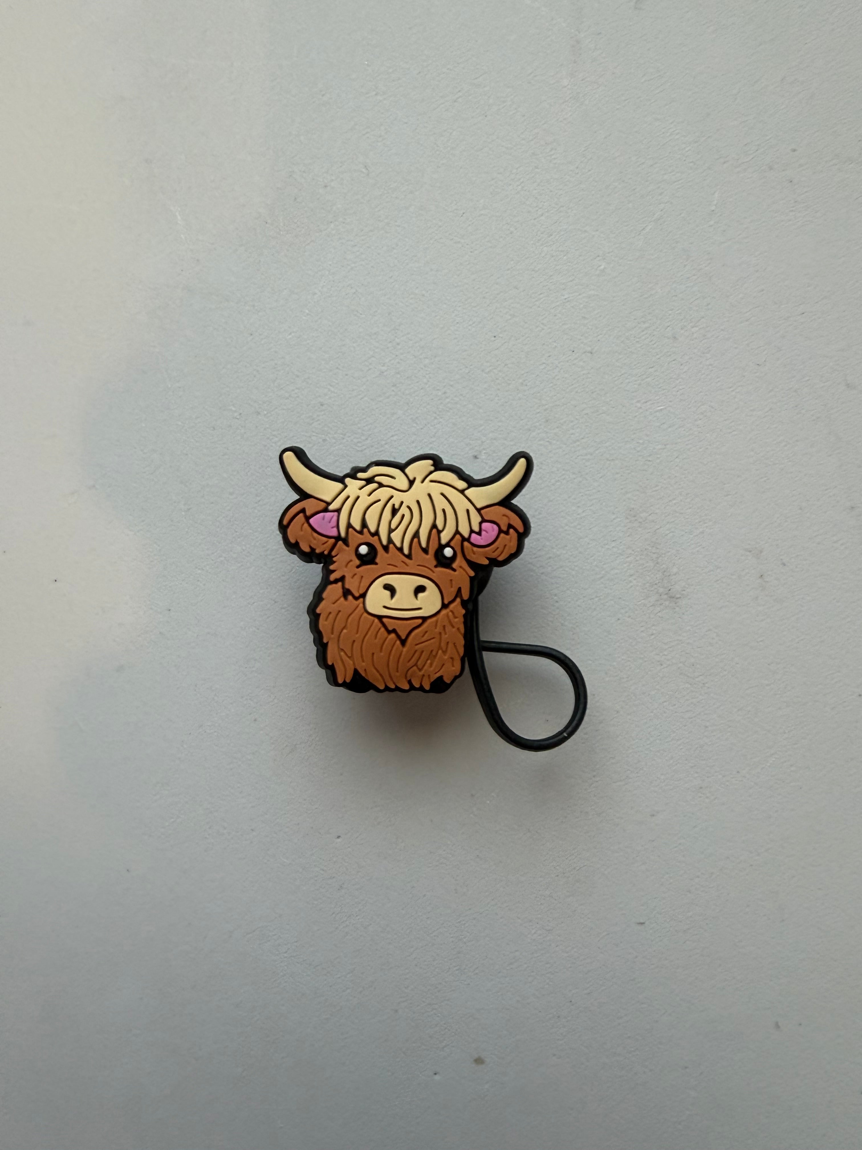 Cow Straw toppers