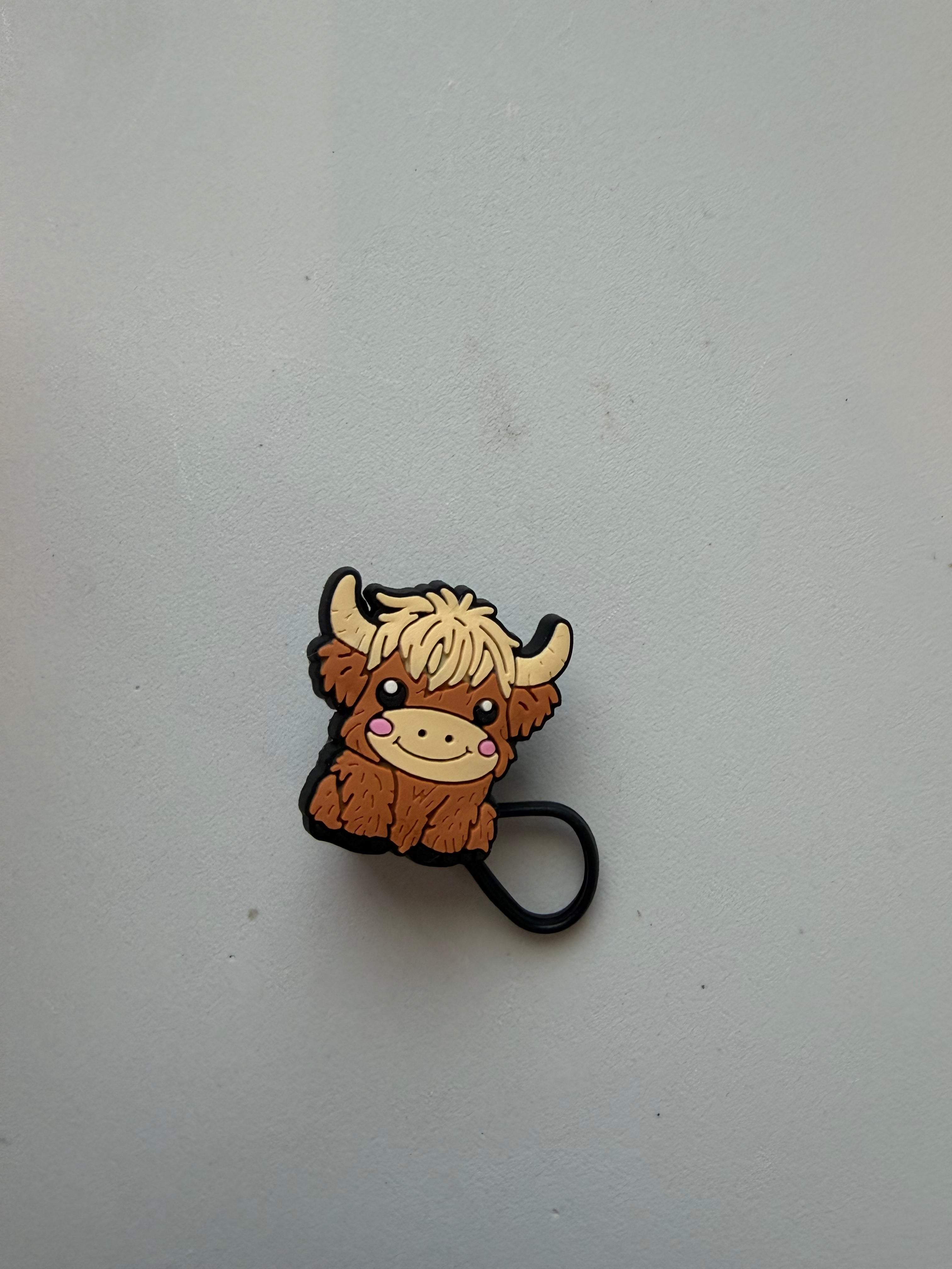 Cow Straw toppers