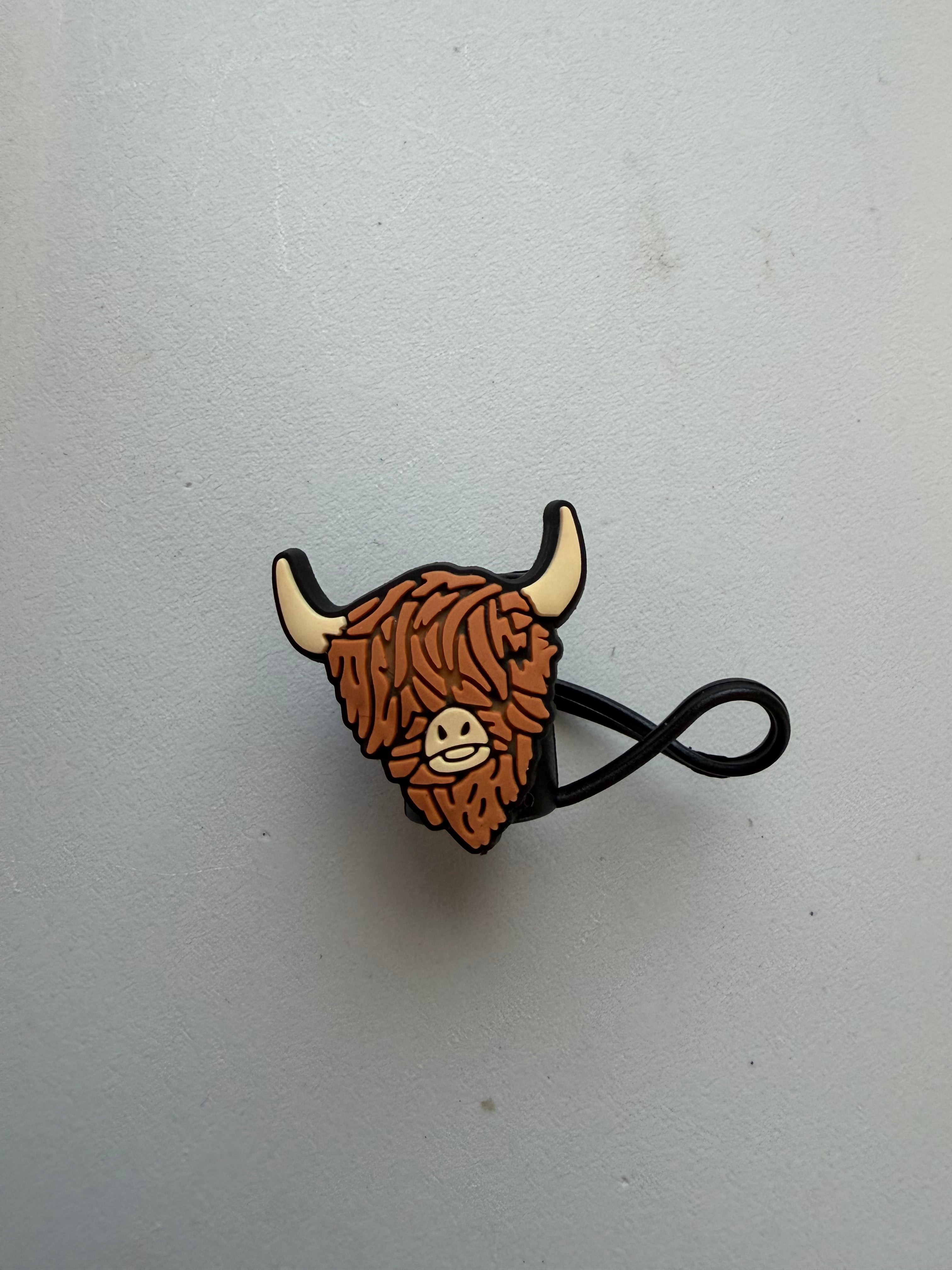 Cow Straw toppers