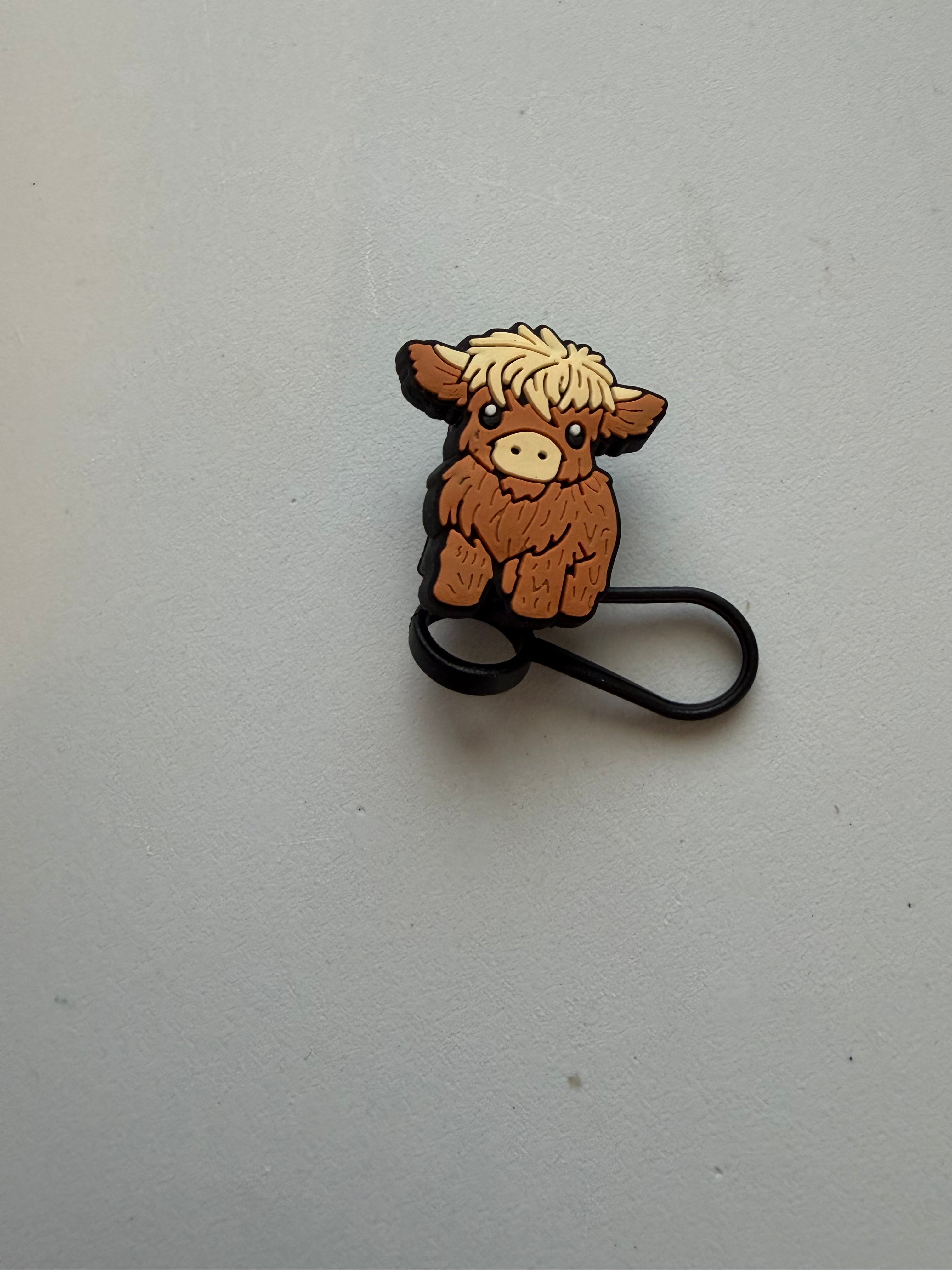 Cow Straw toppers