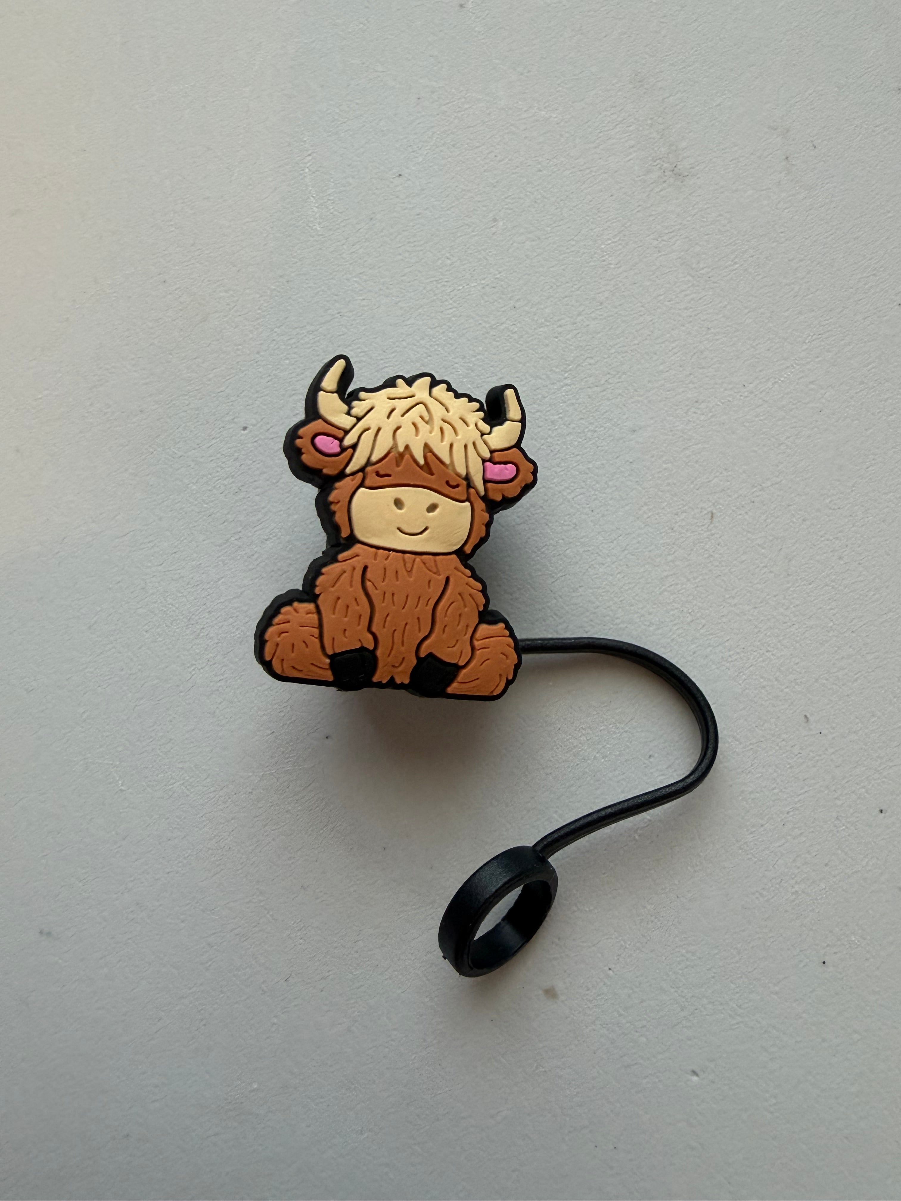 Cow Straw toppers