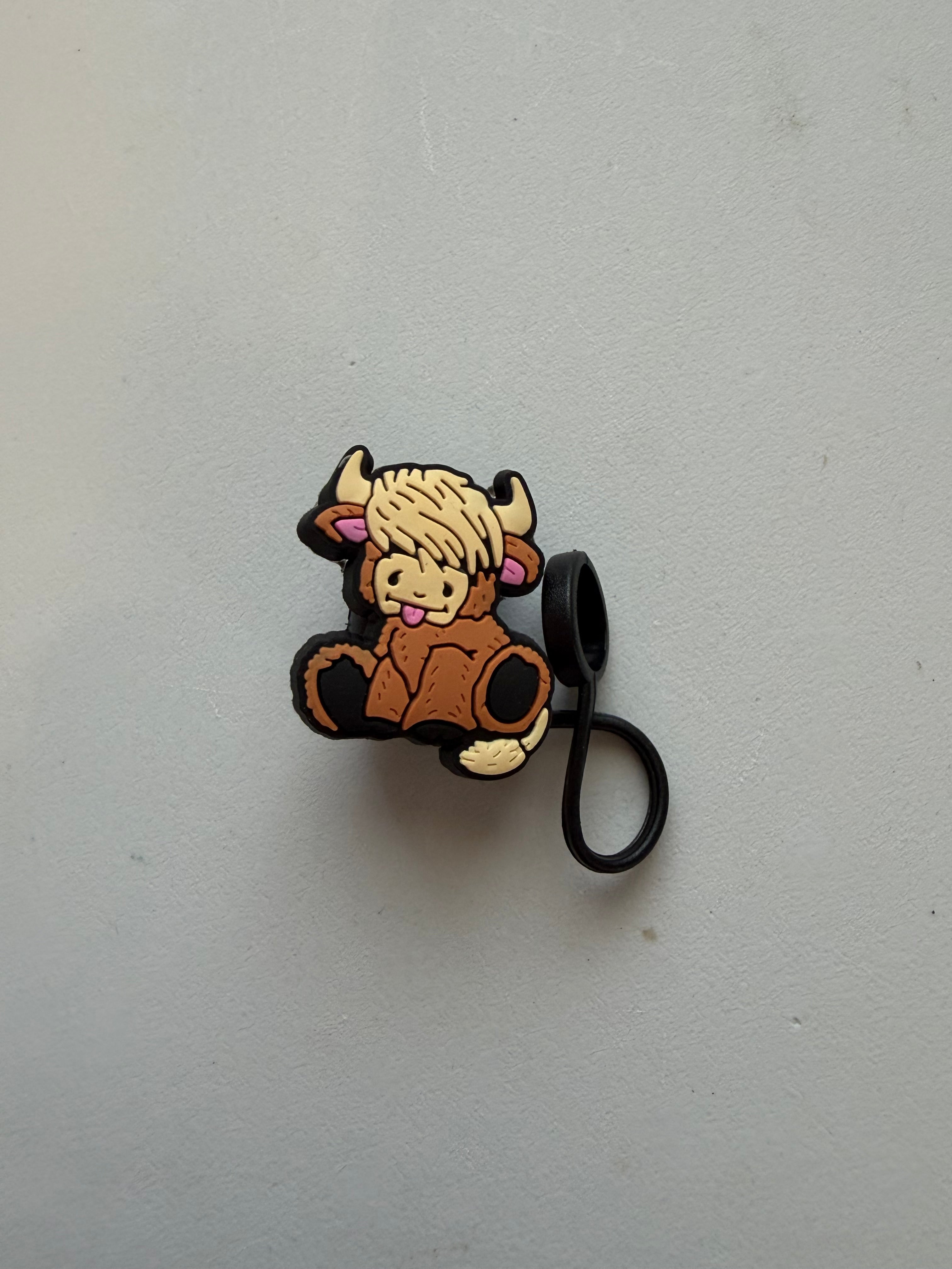 Cow Straw toppers