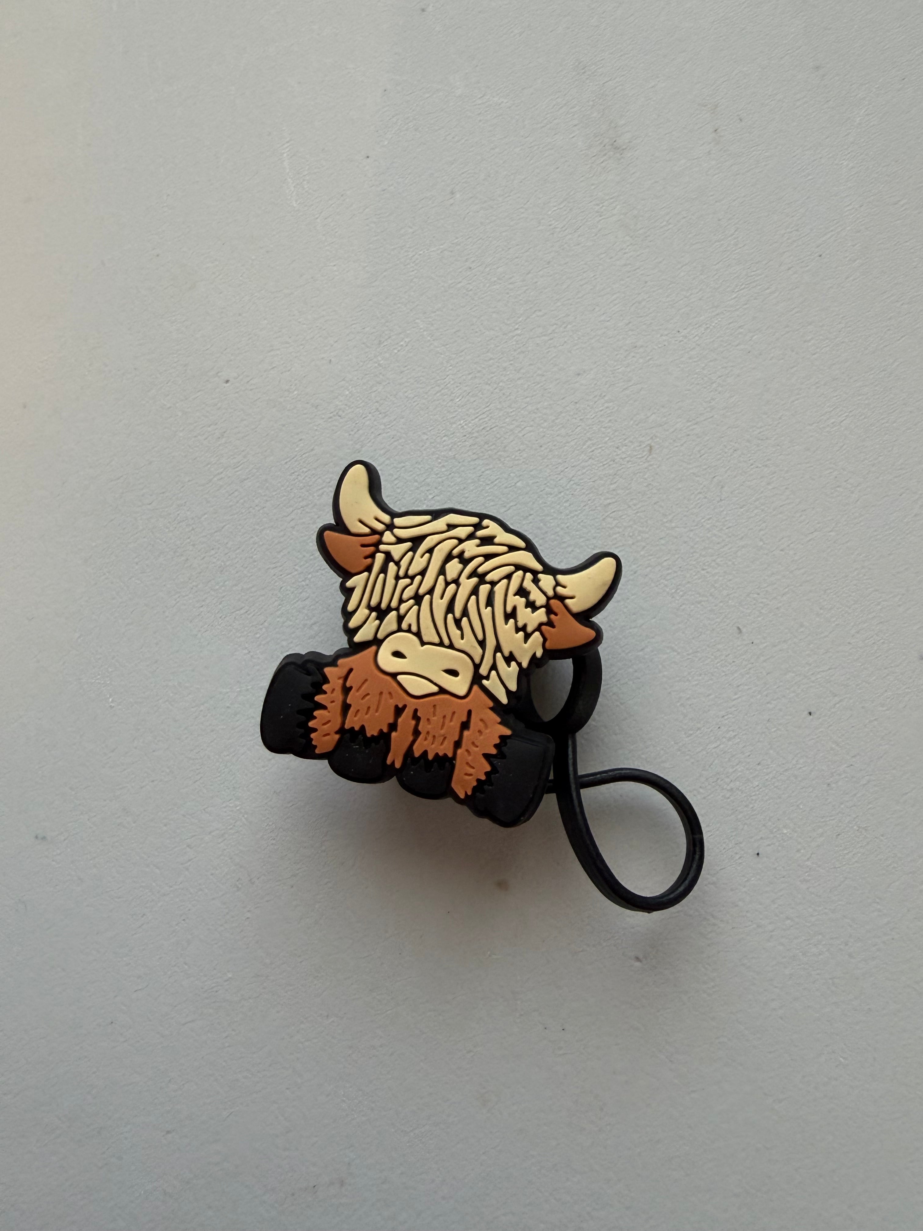Cow Straw toppers