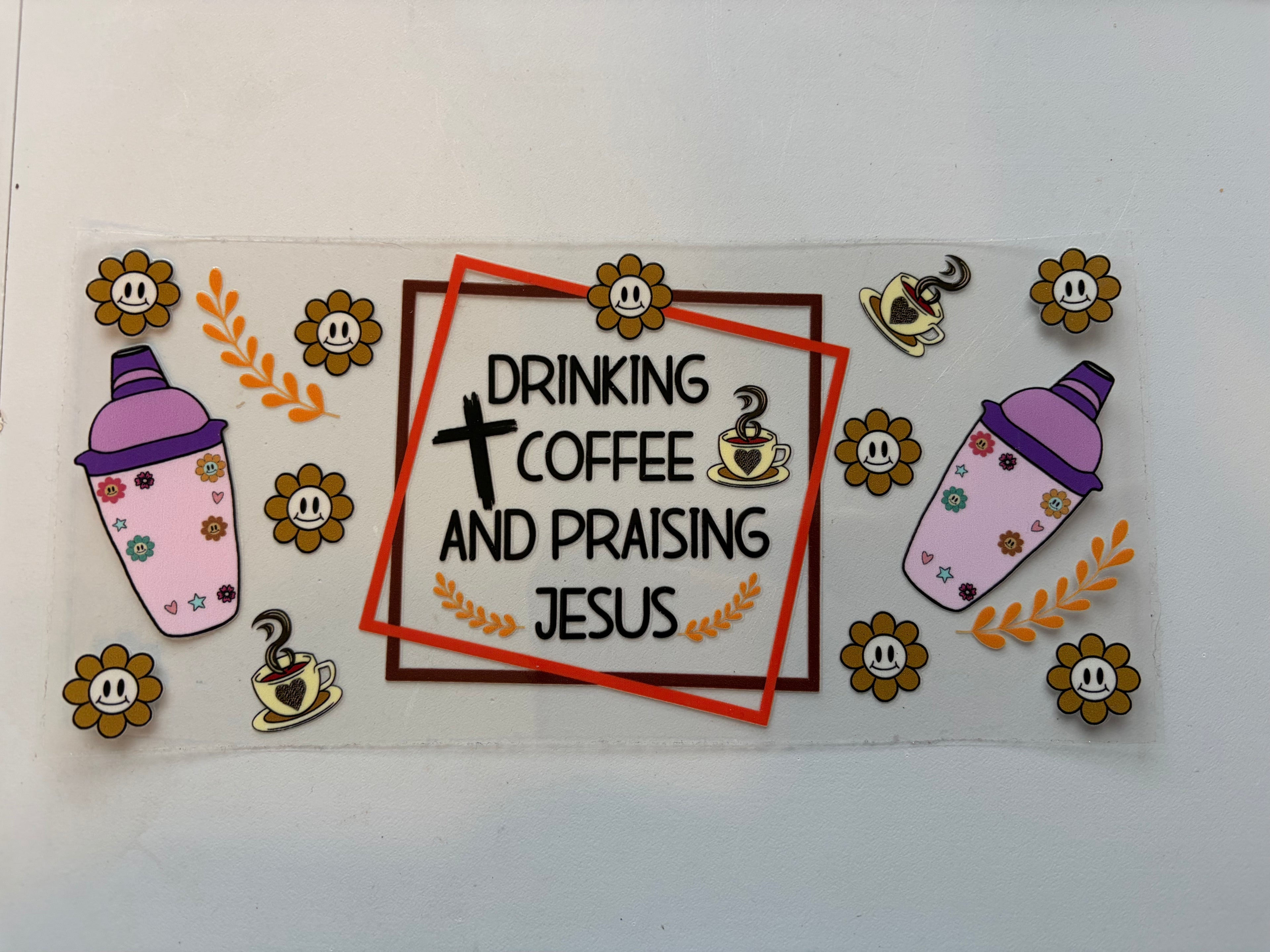 Drinking Coffee and praising Jesus
