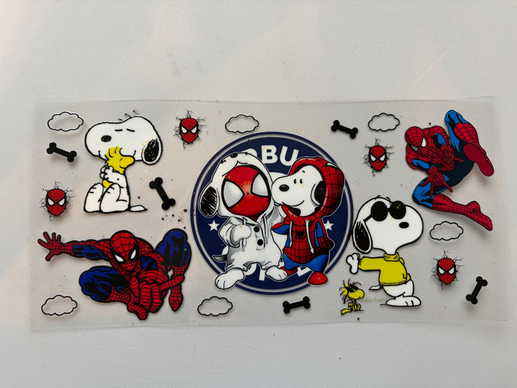 Cartoon Beagle and spidey