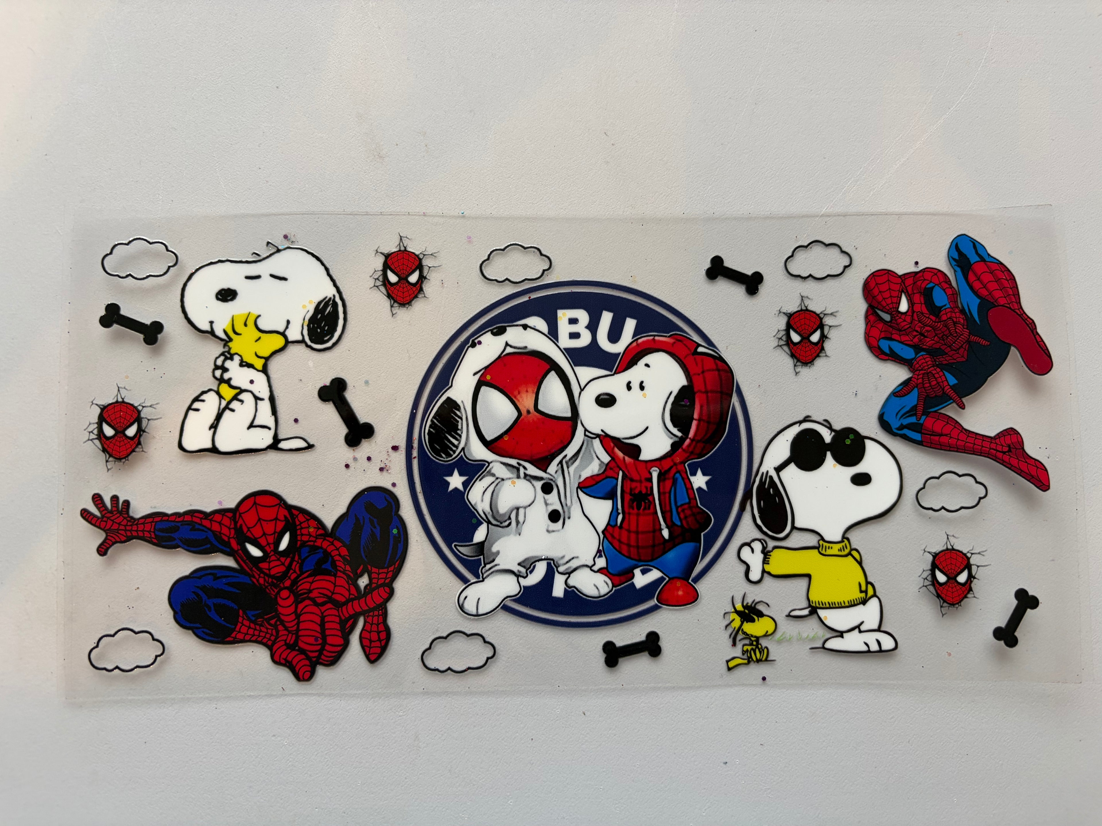 Cartoon Beagle and spidey