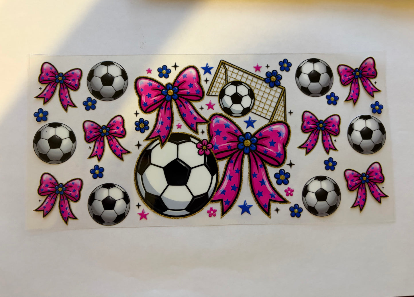 Soccer  with bows