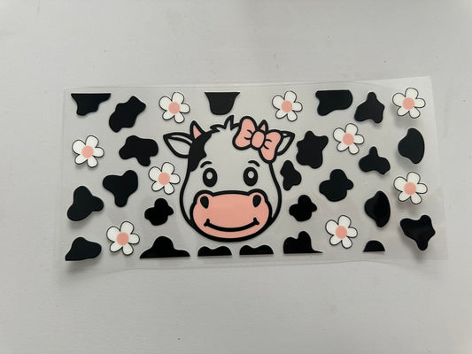 Cow with Daisies