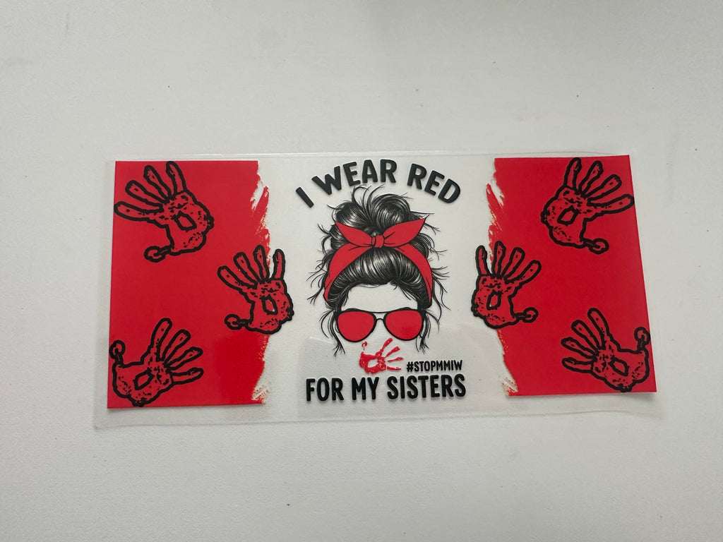 I wear red