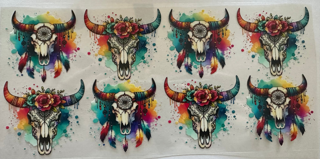 Coloful skulls